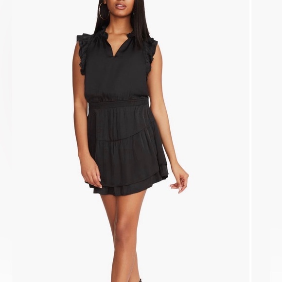 BB Dakota by Steve Madden Dresses & Skirts - BB Dakota by Steve Madden black ruffle mini dress- XS NWOT